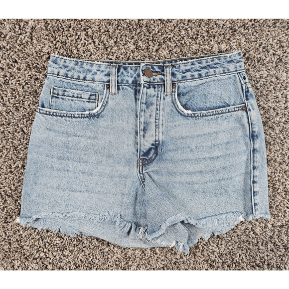 O'Neill Pants - O'Neill Womens Sz 27 High Rise Cut Off Light Wash Blue Jean Shorts